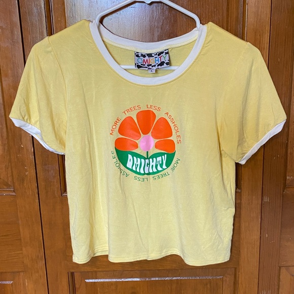 omighty Tops - Omighty Yellow Crop Top